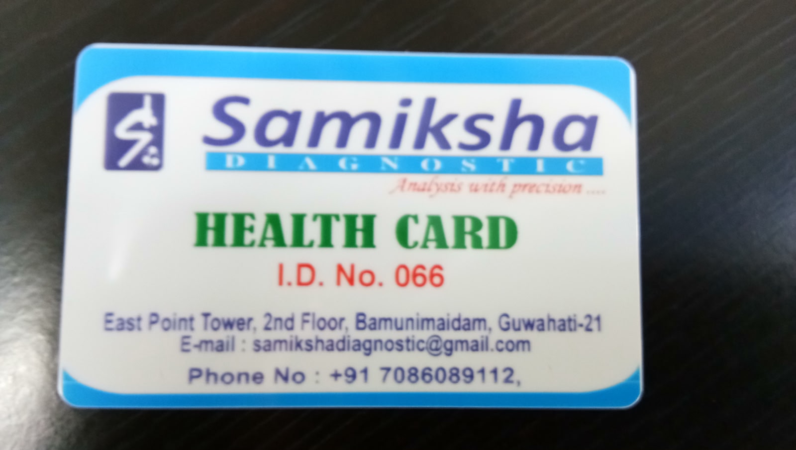 Samiksha Diagnostics Health Card